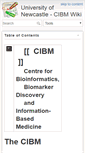 Mobile Screenshot of cibm.newcastle.edu.au