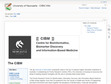 Tablet Screenshot of cibm.newcastle.edu.au