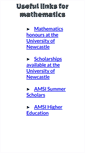 Mobile Screenshot of maths.newcastle.edu.au