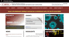 Desktop Screenshot of carma.newcastle.edu.au