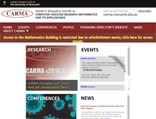 Tablet Screenshot of carma.newcastle.edu.au