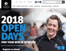 Tablet Screenshot of newcastle.edu.au